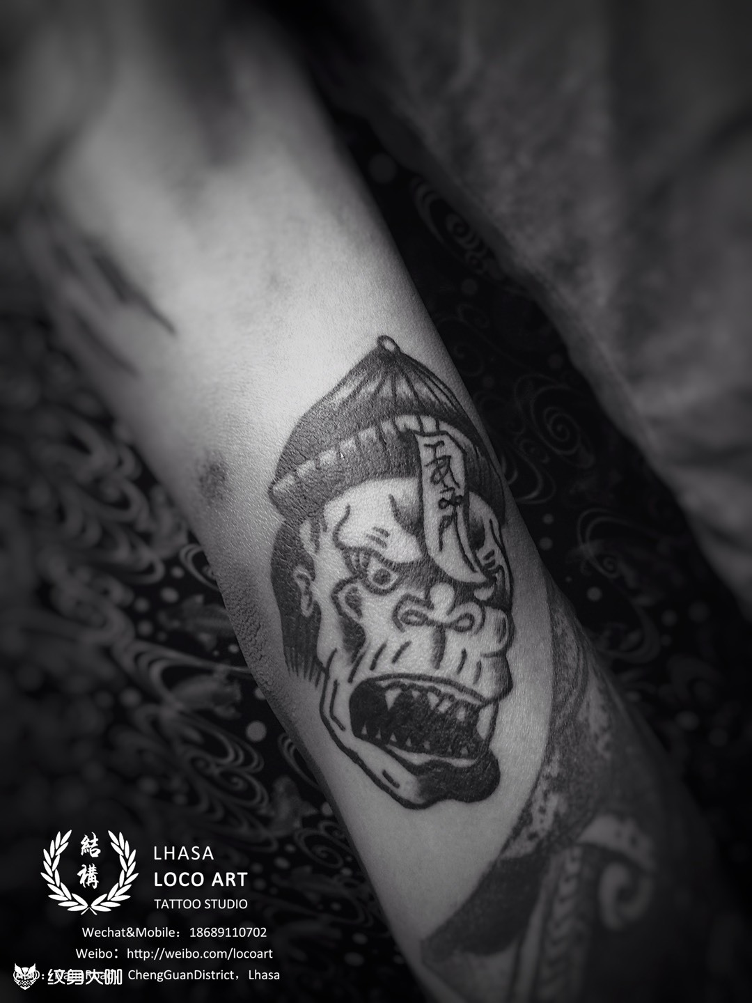 僵尸_纹身图案手稿图片_桃子的纹身作品集