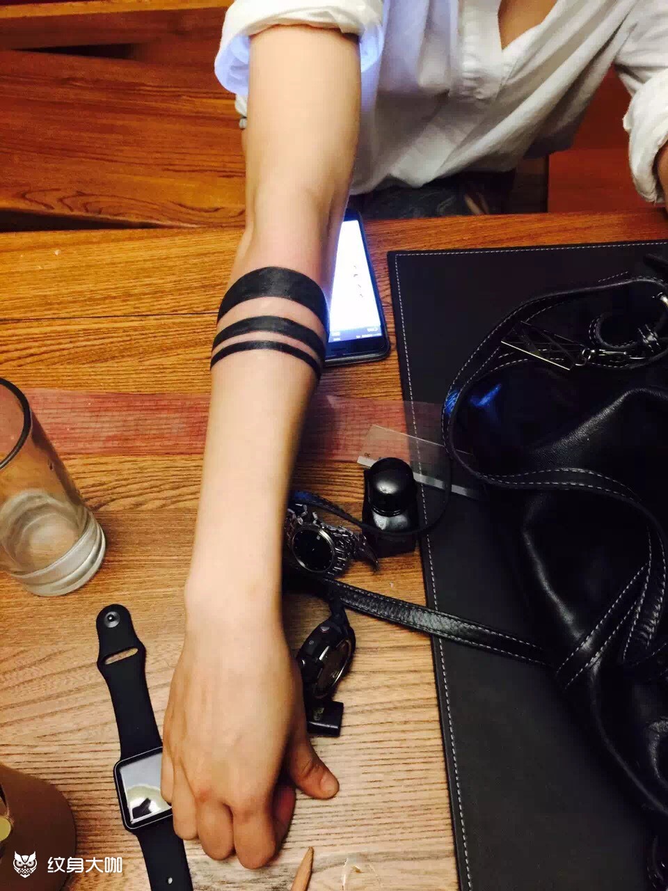 手环_纹身图案手稿图片_大c的纹身作品集