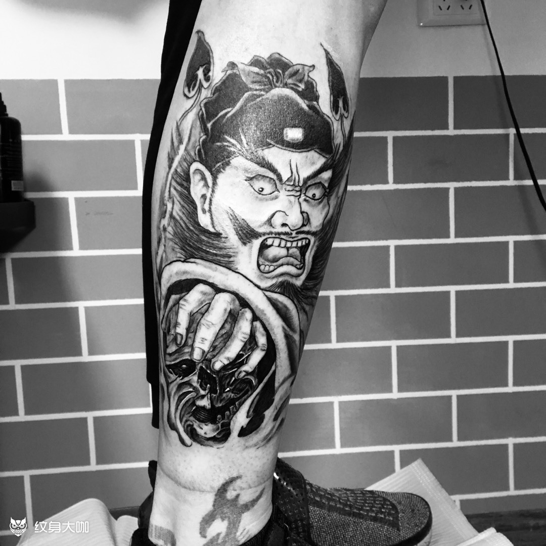 钟馗_纹身图案手稿图片_冰糖的纹身作品集
