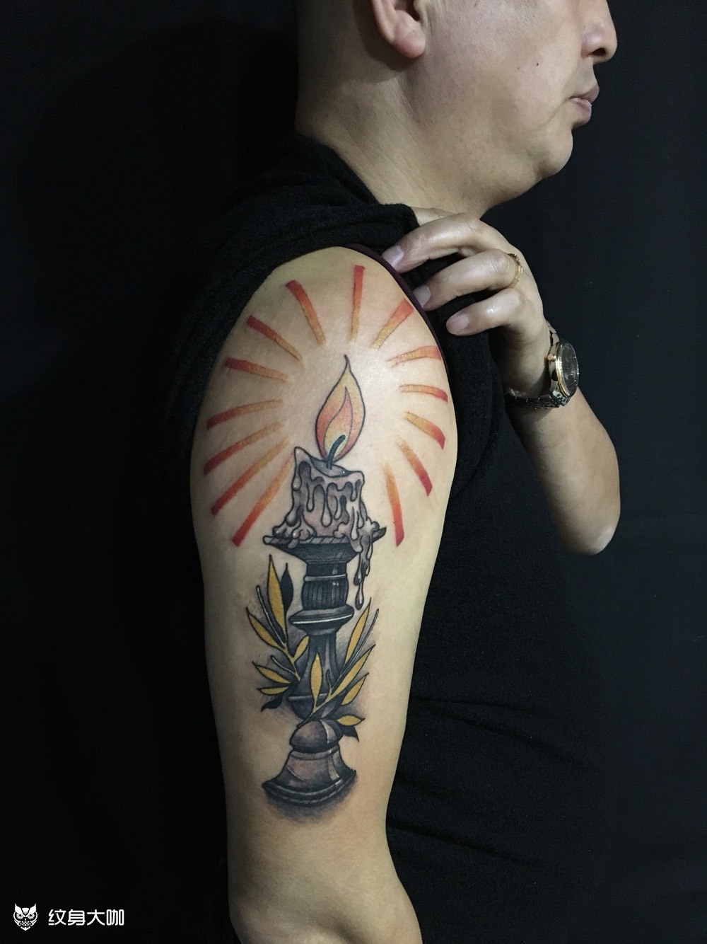 school蜡烛_纹身图案手稿图片_王晓霏的纹身作品集