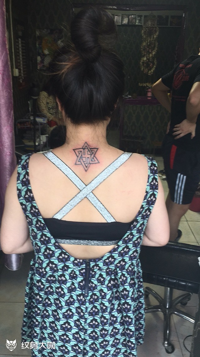 六芒星_纹身图案手稿图片_元羽的纹身作品集