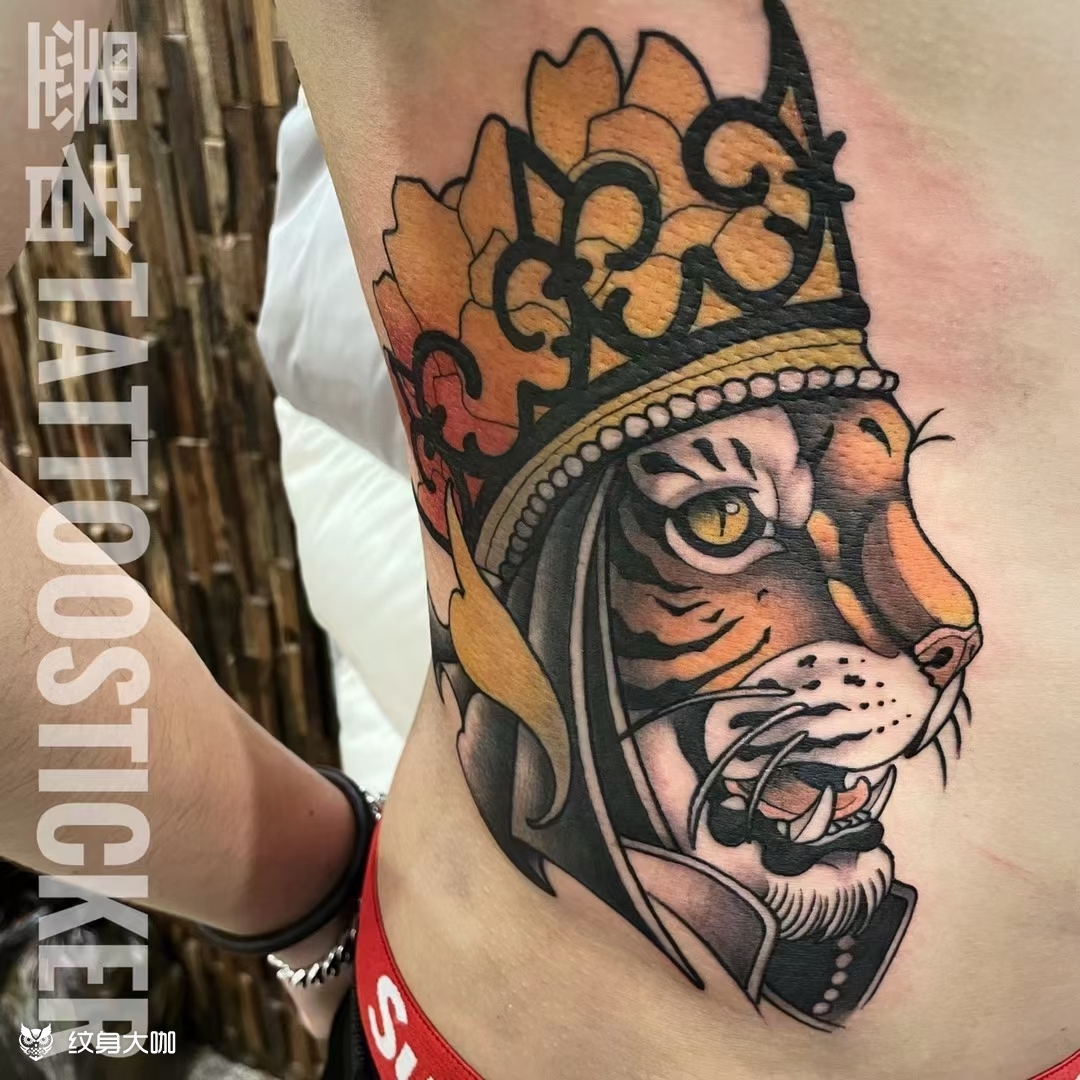虎头_纹身图案手稿图片_墨者的纹身作品集