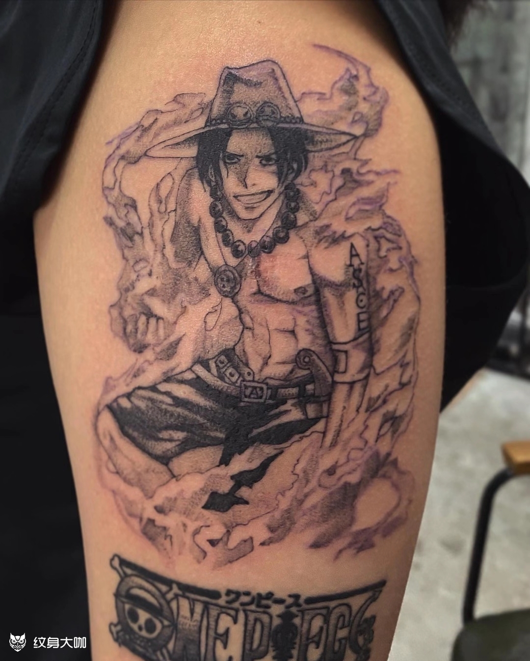 老婆今天纹了新纹身#艾斯#帅到_纹身吧社区 - 纹身大咖