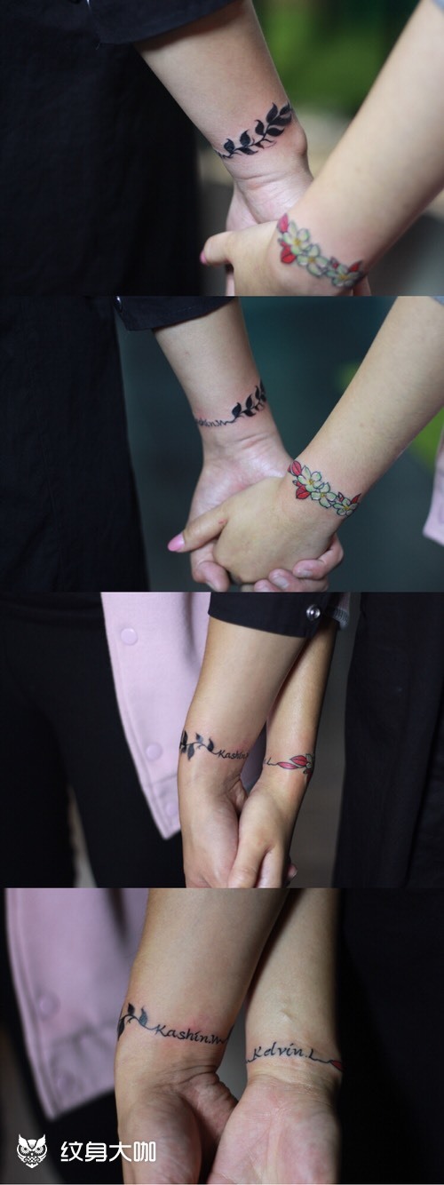 情侣手环_纹身图案手稿图片_11万的纹身作品集