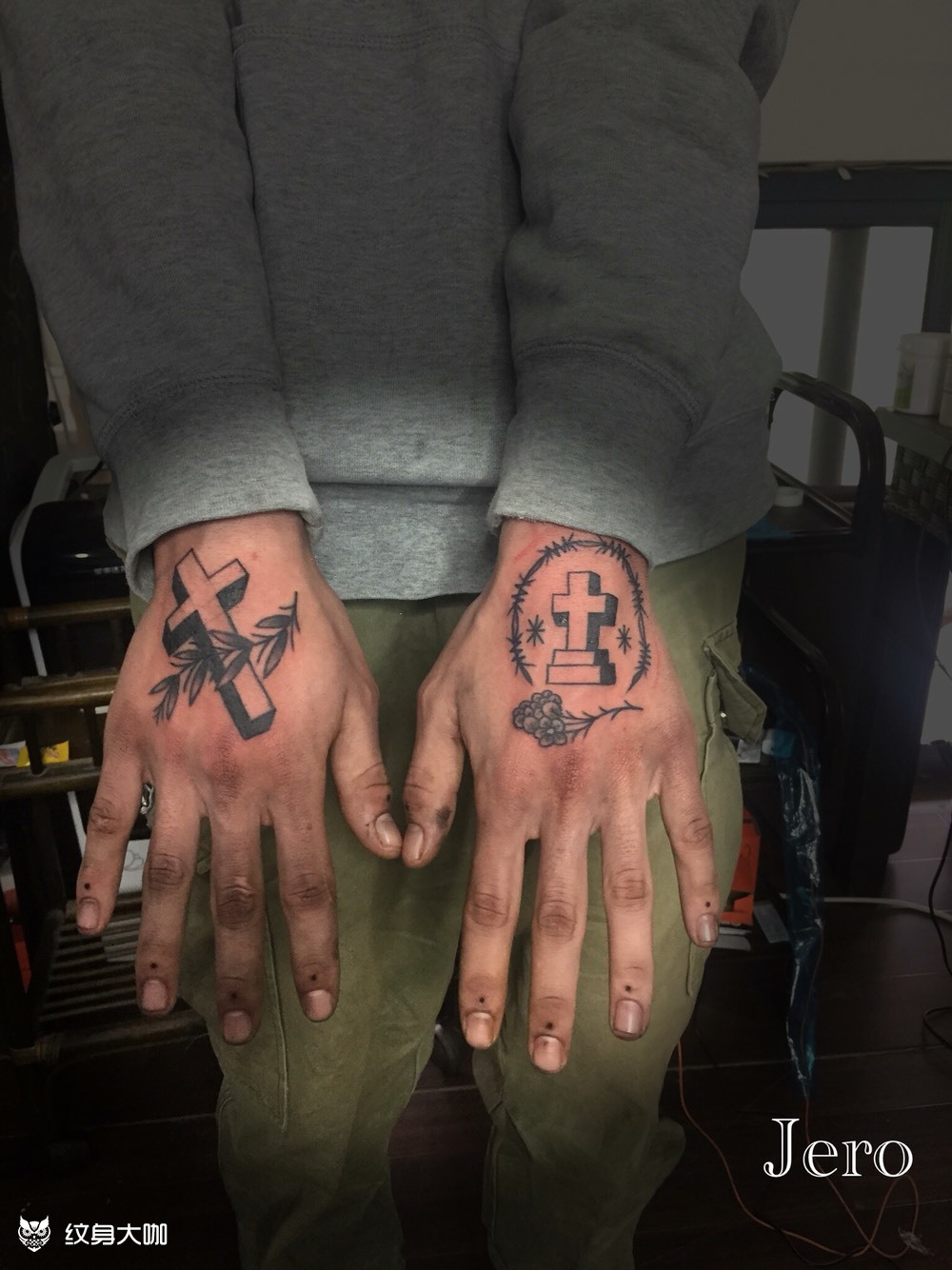 十字架_纹身图案手稿图片_宏林的纹身作品集