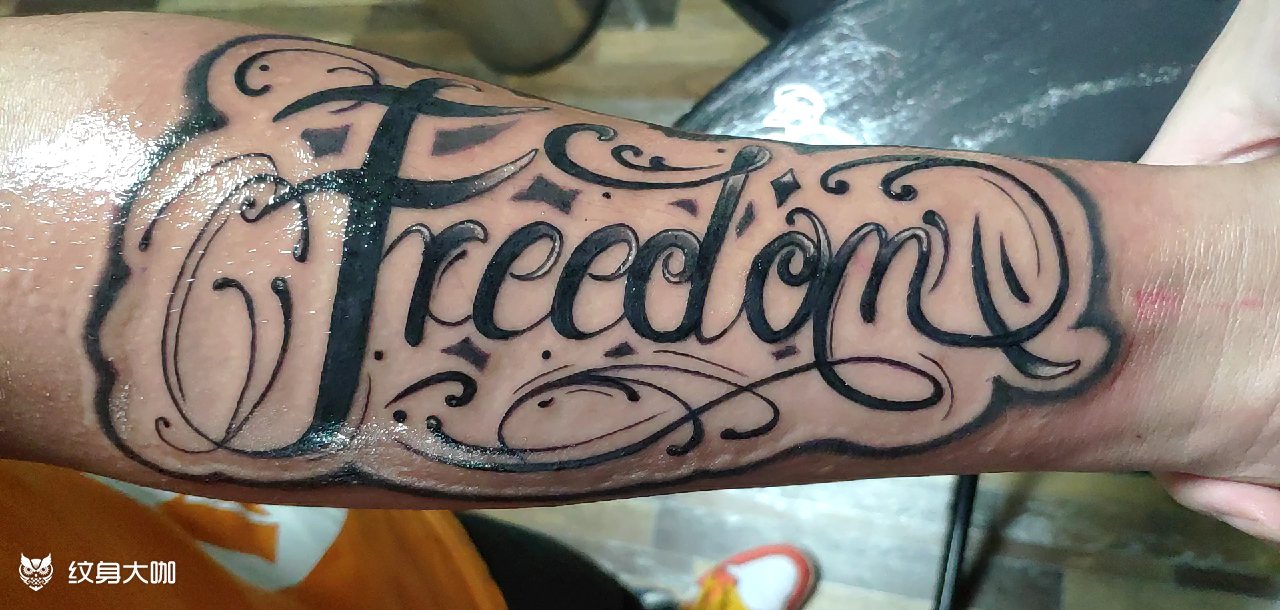 花体字_纹身图案手稿图片_慢热的纹身作品集