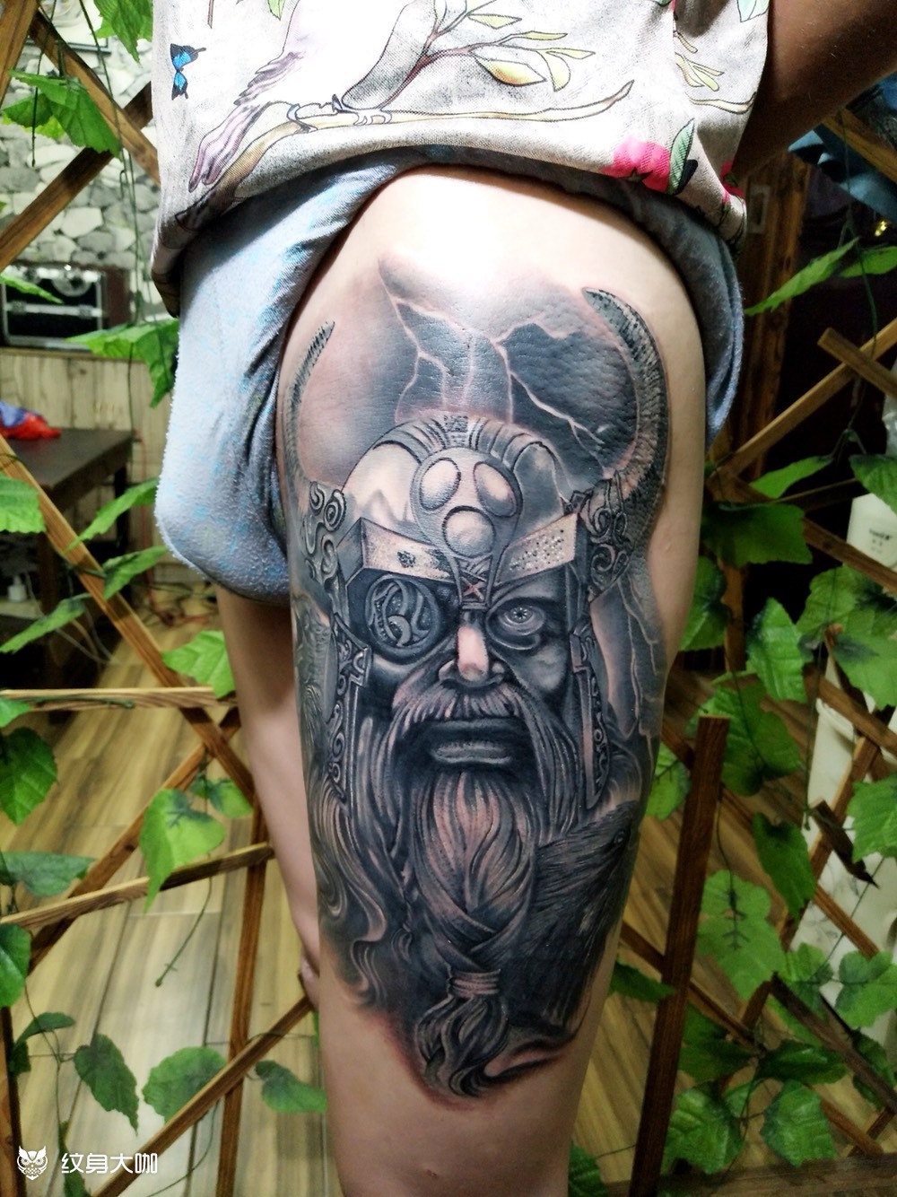 雷神托尔_纹身图案手稿图片_笑哥很正经的纹身作品集