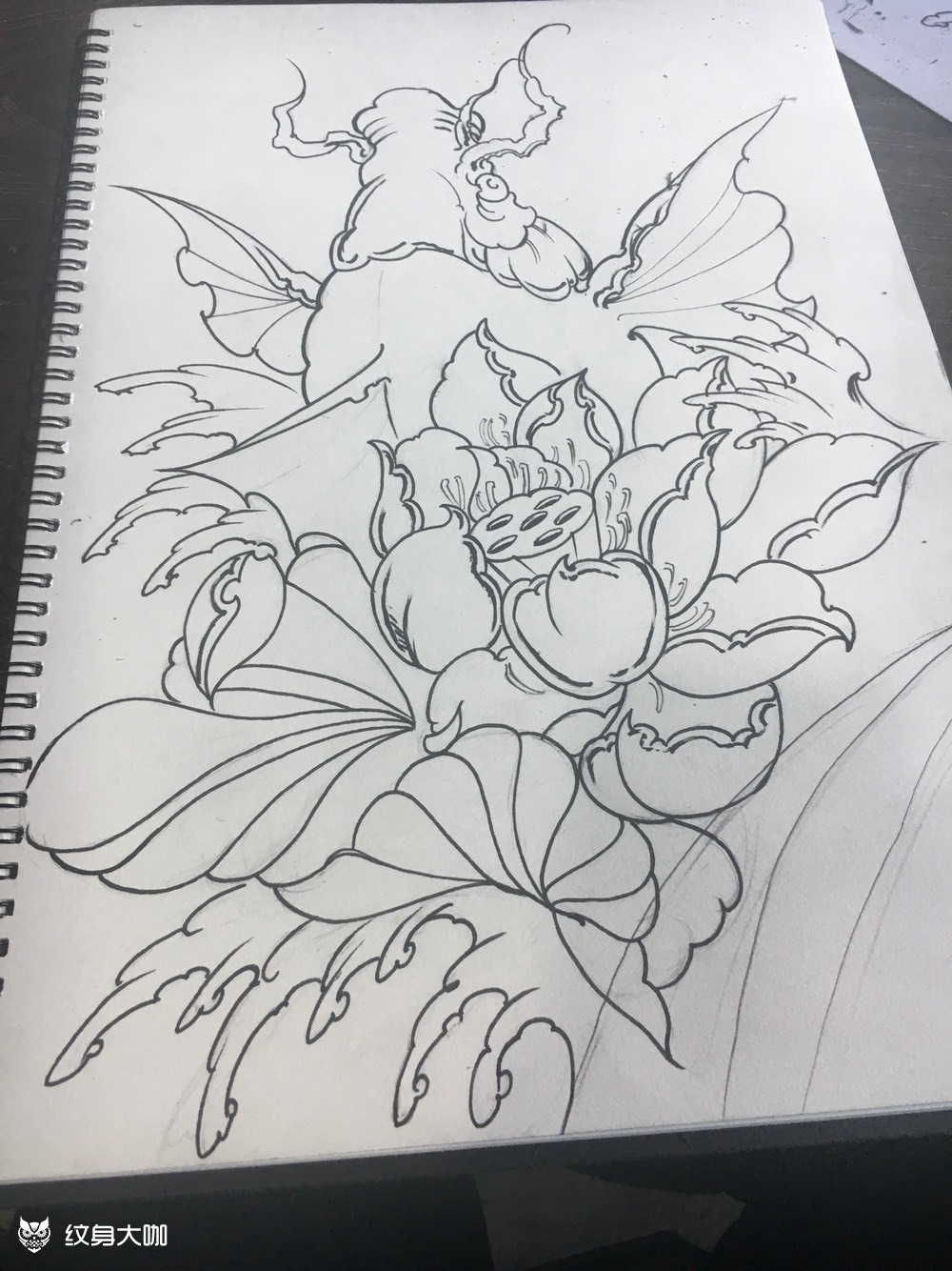 原创大鲤鱼_纹身图案手稿图片_李阳的纹身作品集