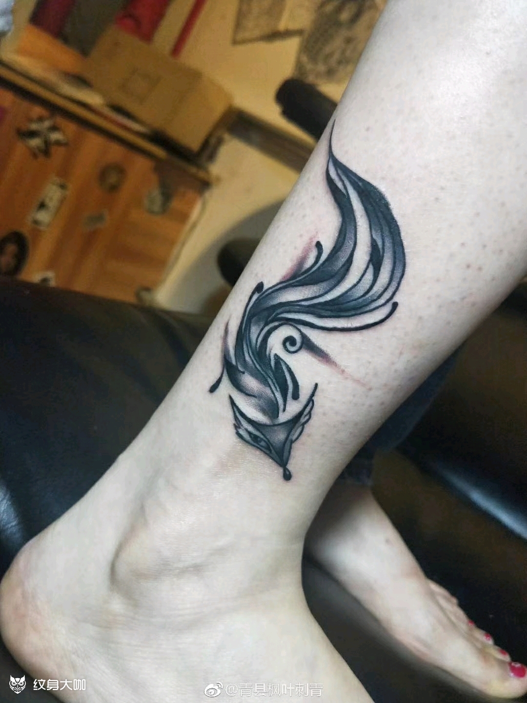 小狐狸_纹身图案手稿图片_周桂辉的纹身作品集