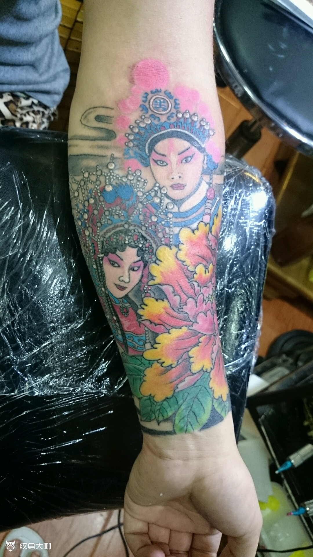 吕布貂蝉_纹身图案手稿图片_雕和的纹身作品集