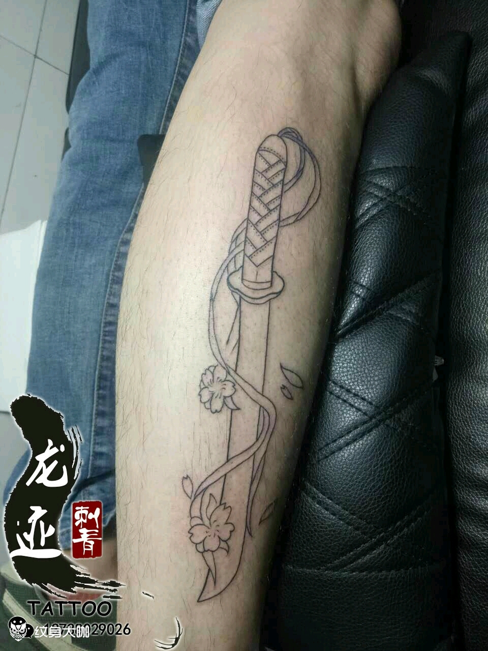武士刀_纹身图案手稿图片_tattoo-k的纹身作品集