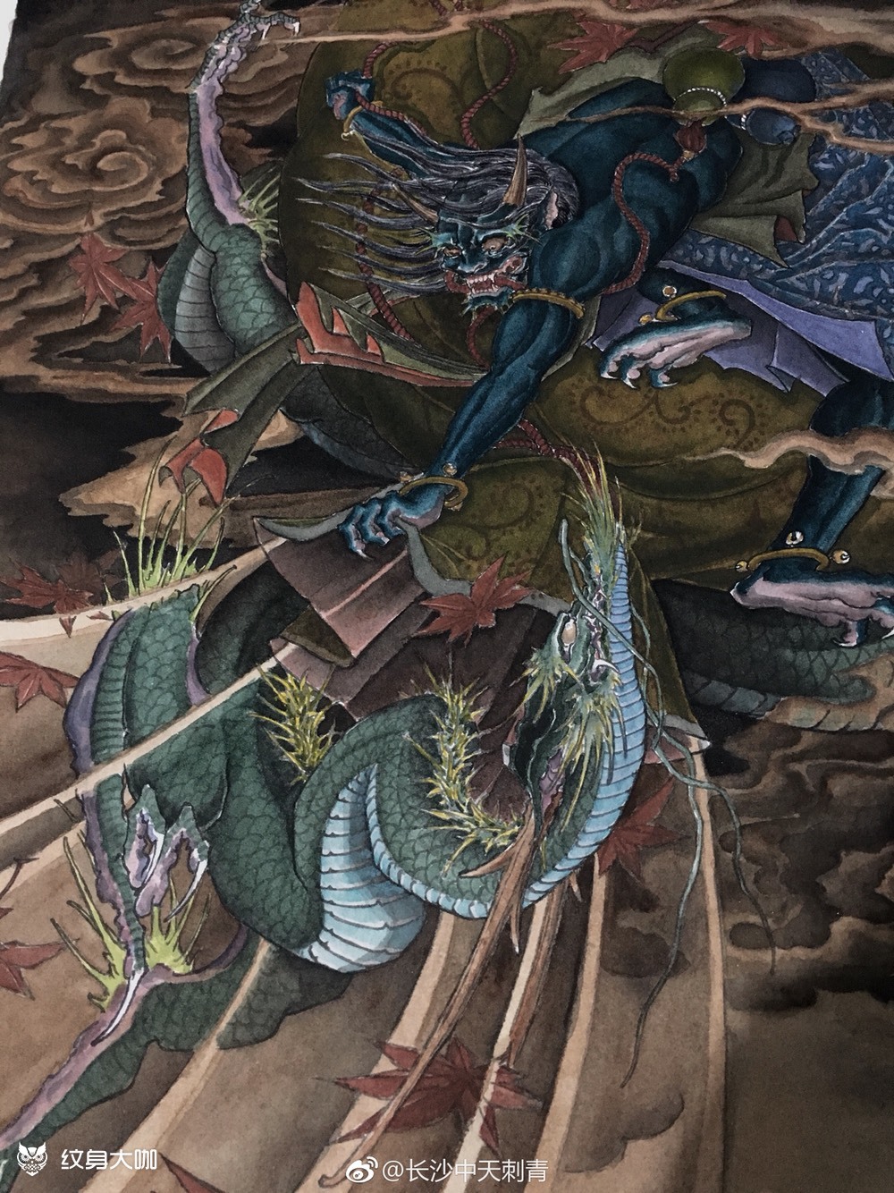 风鬼_纹身图案手稿图片_凑泊的纹身作品集