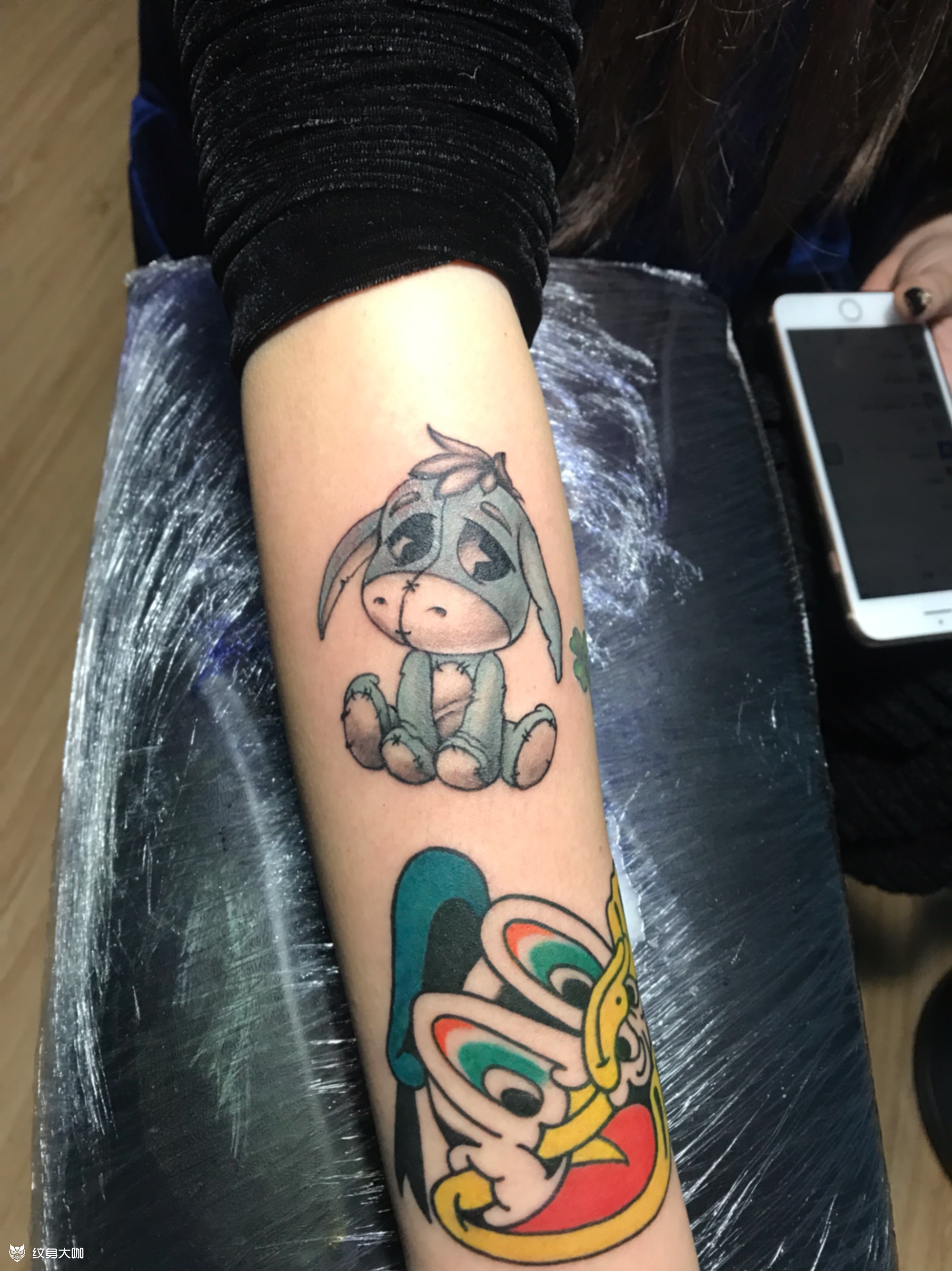 驴和鸭_纹身图案手稿图片_田三木的纹身作品集