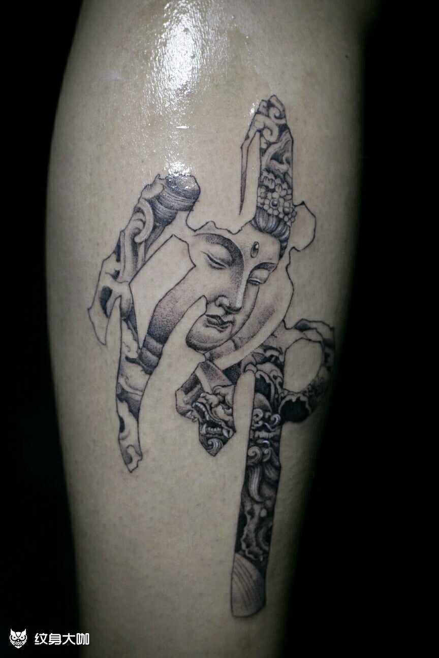 佛05_纹身图案手稿图片_芷君的纹身作品集