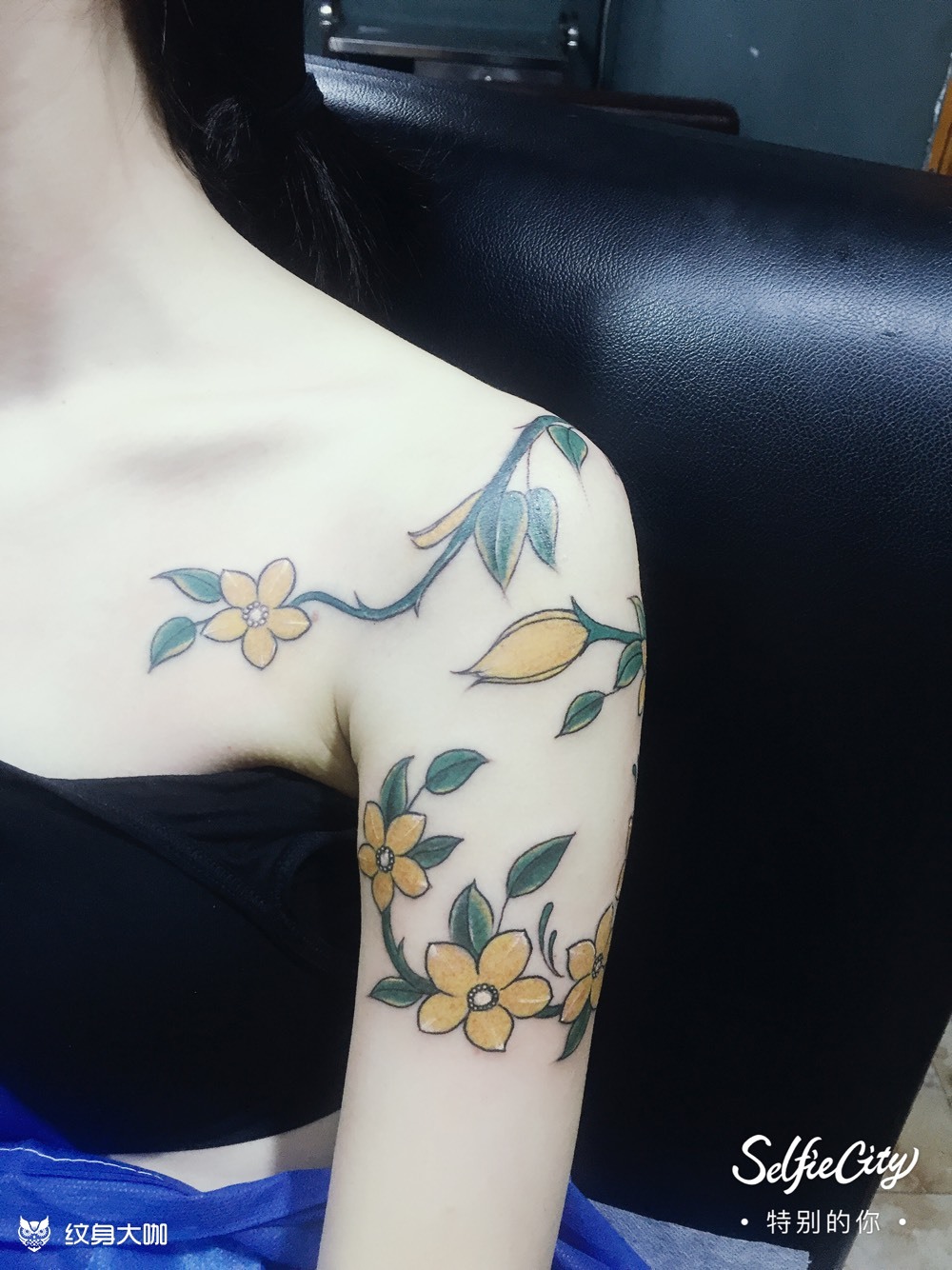 花藤_纹身图案手稿图片_刘二峰的纹身作品集