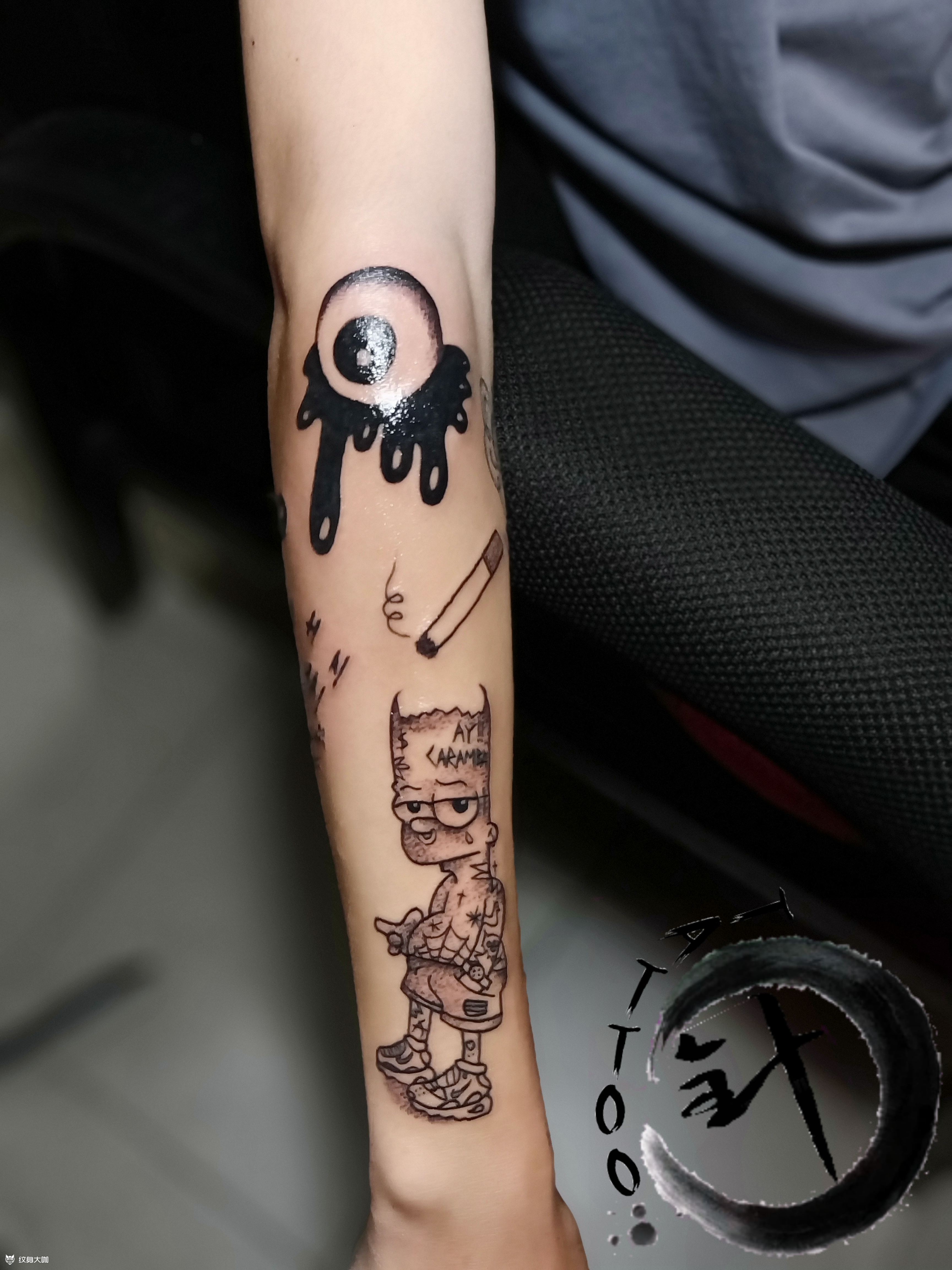 拼图_纹身图案手稿图片_呵呵的纹身作品集