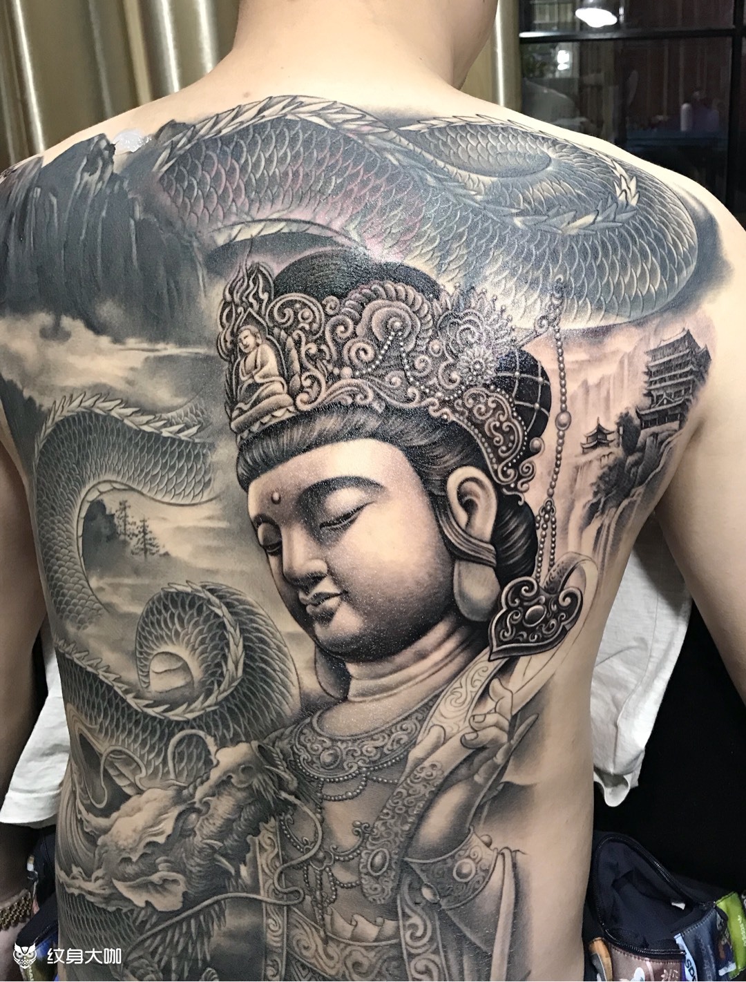 菩萨_纹身图案手稿图片_张鹏展的纹身作品集