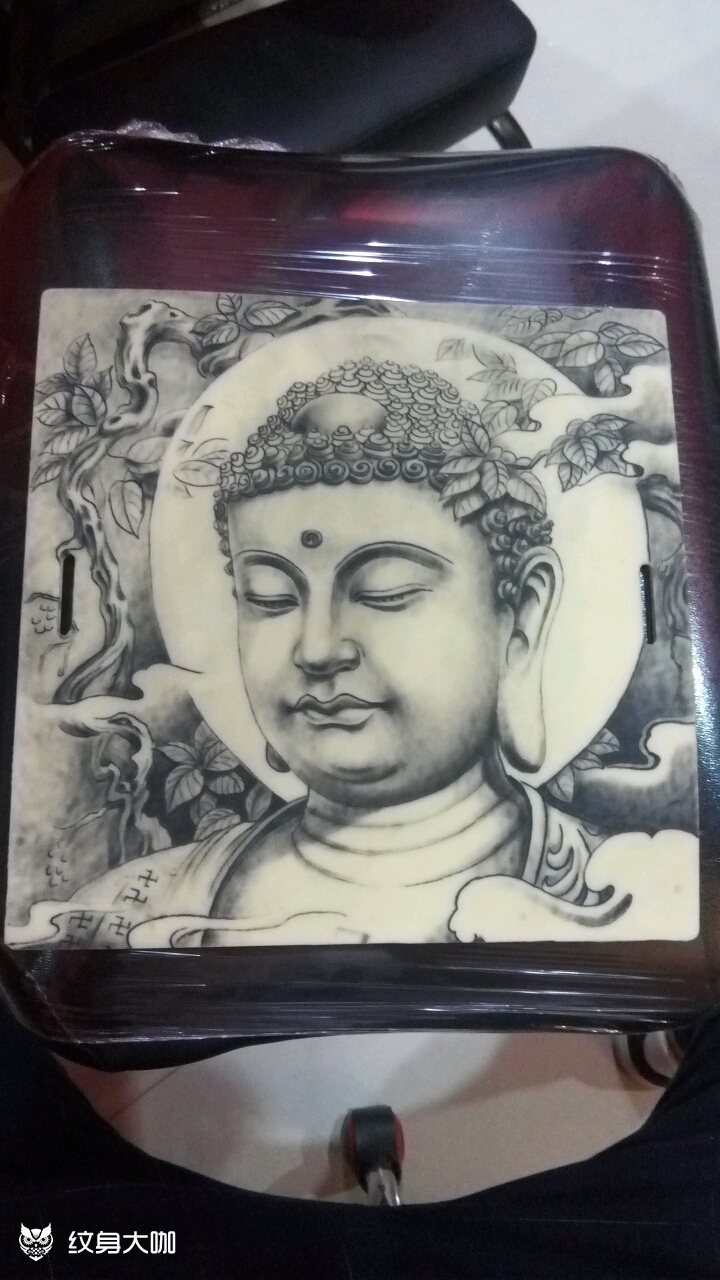 佛祖_纹身图案手稿图片_明越的纹身作品集