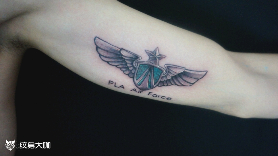 空军纪念_纹身图案手稿图片_firsttattoo的纹身作品集