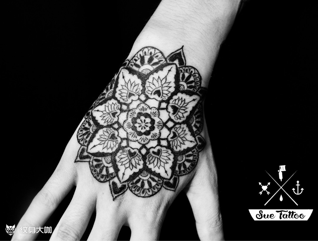 曼陀罗_纹身图案手稿图片_sue的纹身作品集