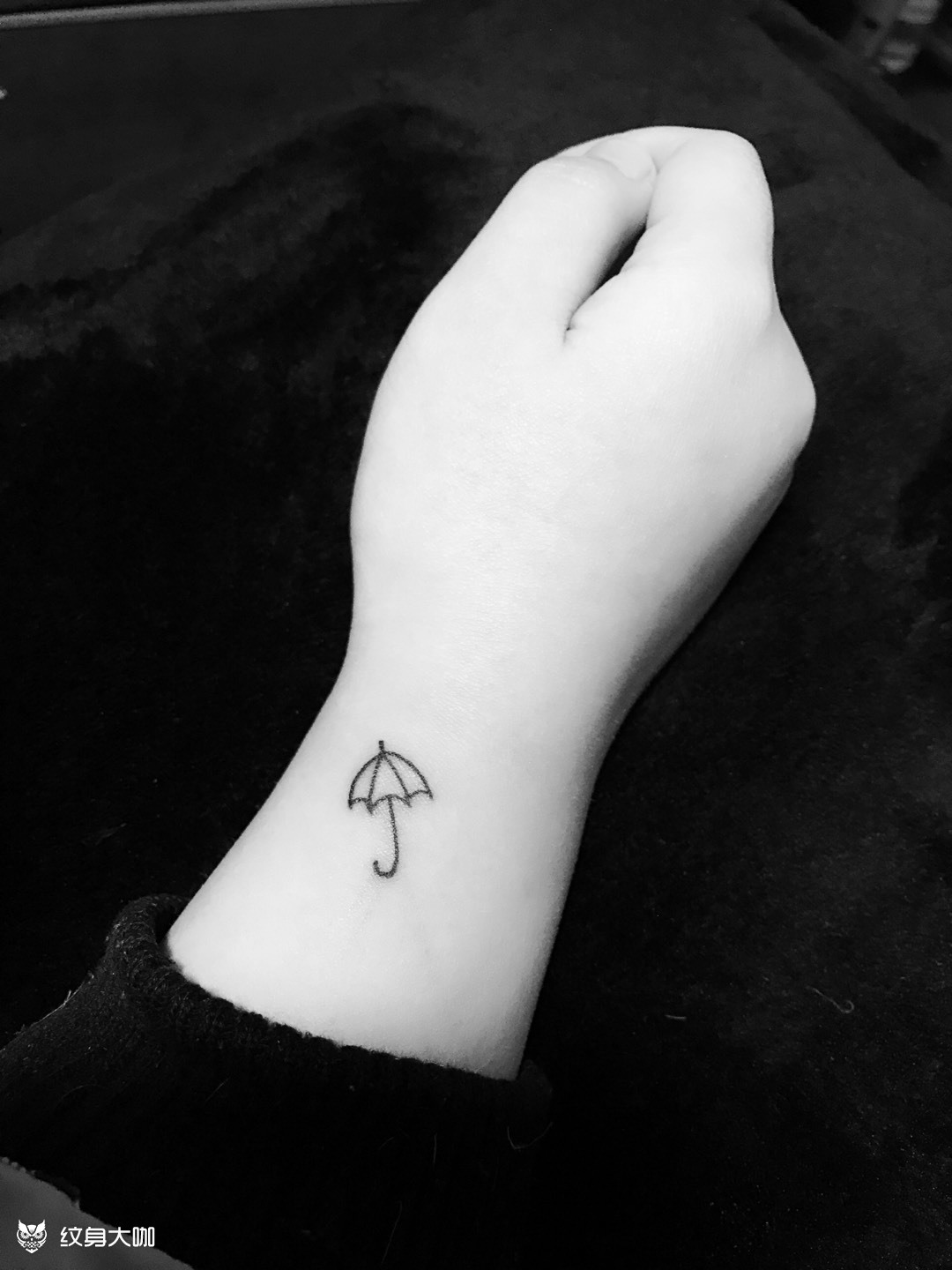 雨伞_纹身图案手稿图片_李慧的纹身作品集