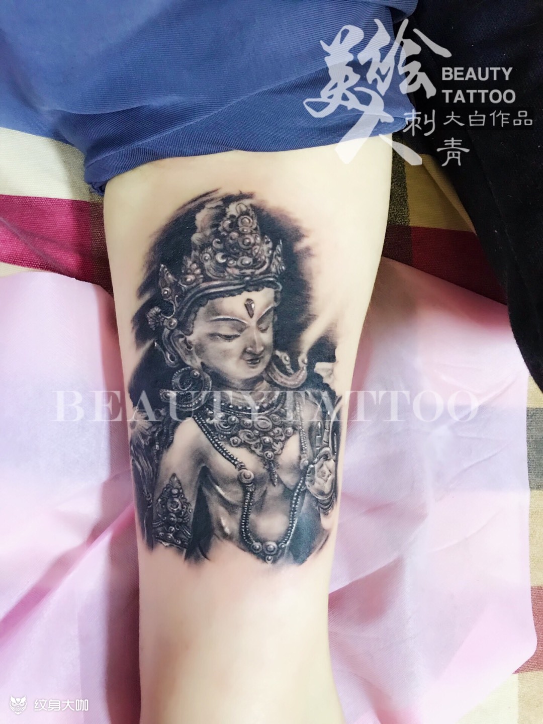 度母._纹身图案手稿图片_白强的纹身作品集