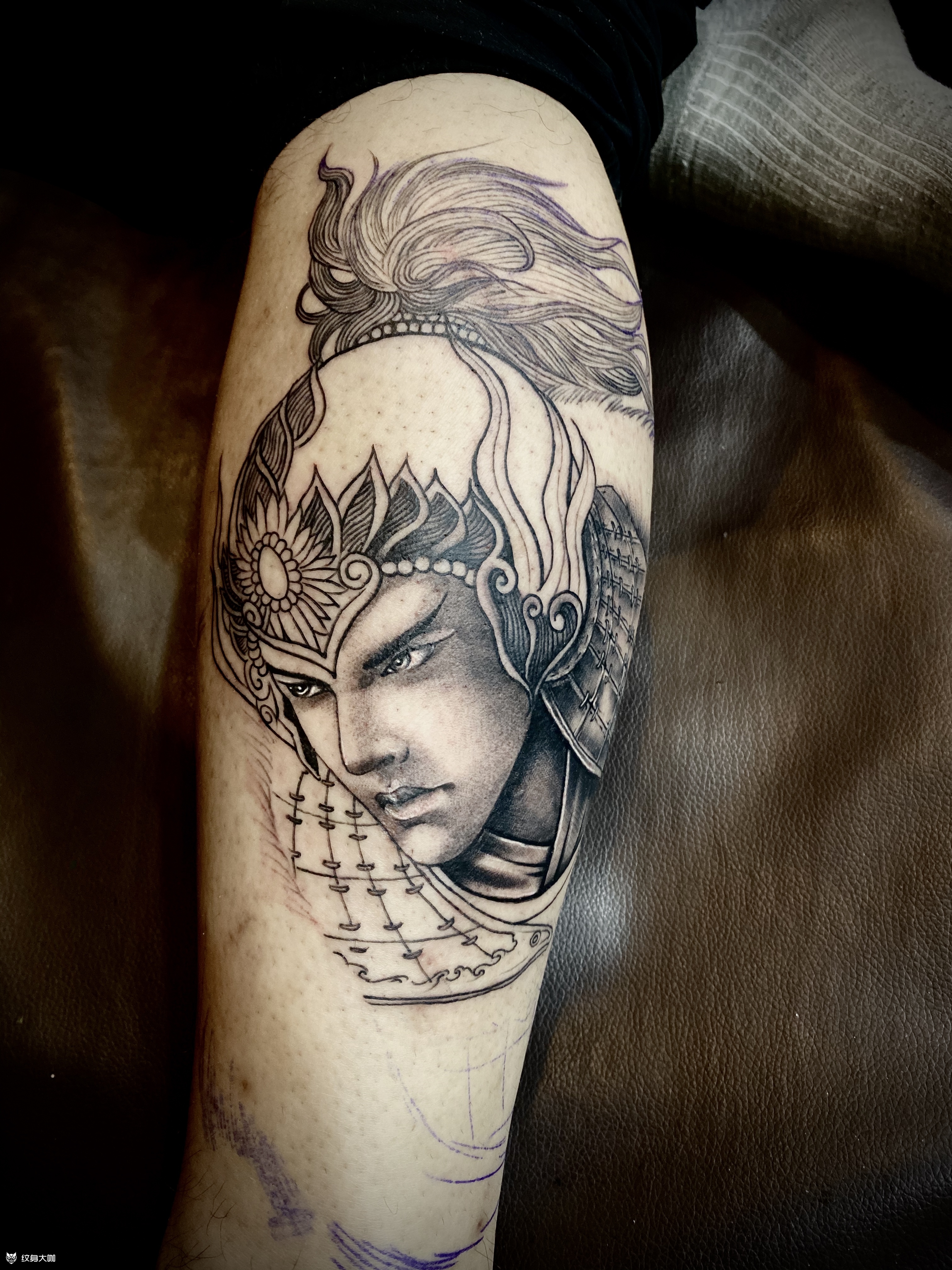 马超_纹身图案手稿图片_彭磊的纹身作品集
