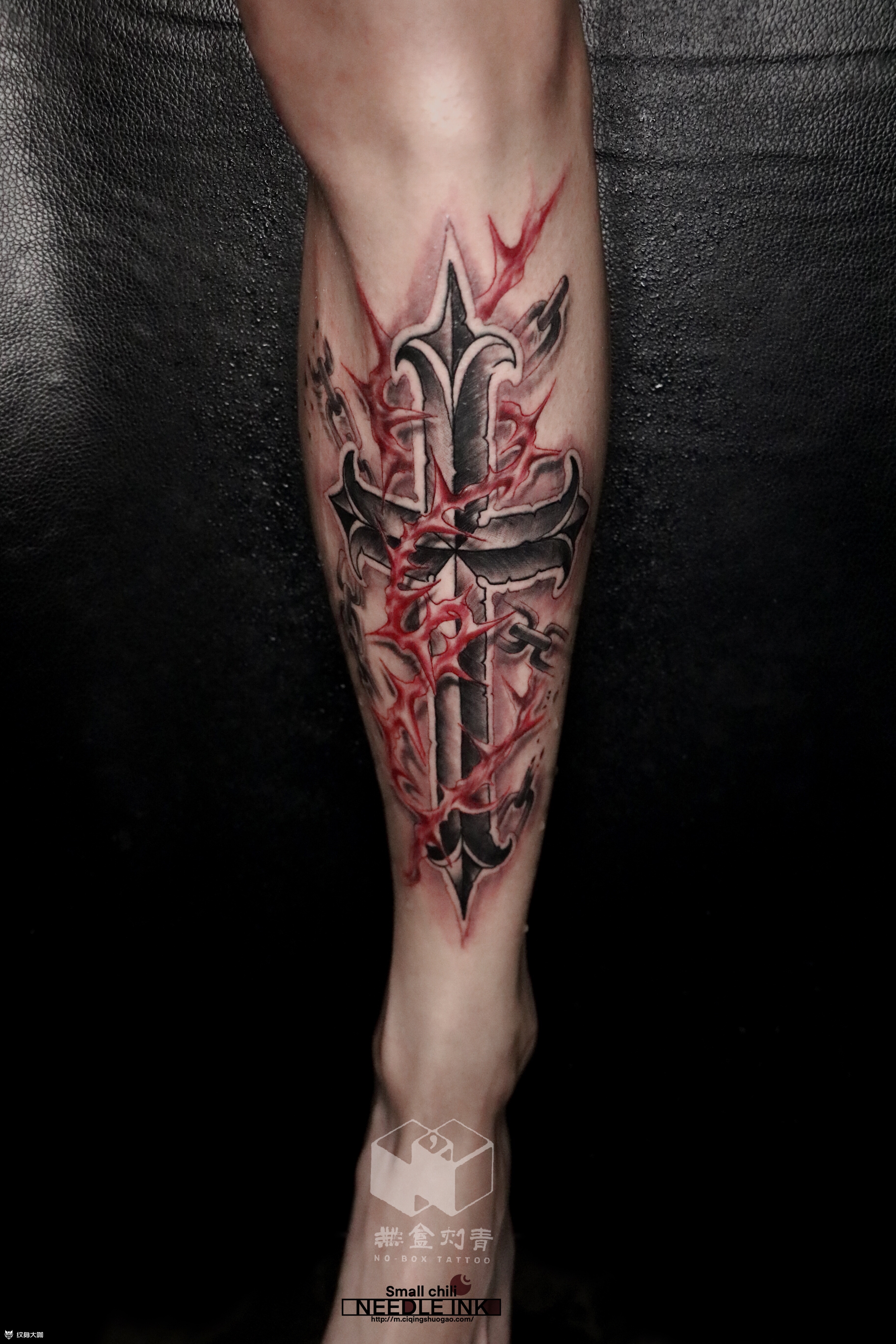 十字架_纹身图案手稿图片_小涛的纹身作品集