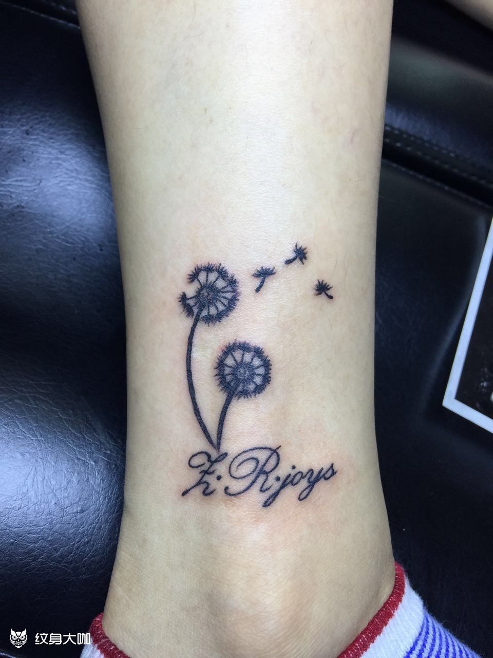 蒲公英_纹身图案手稿图片_张林的纹身作品集