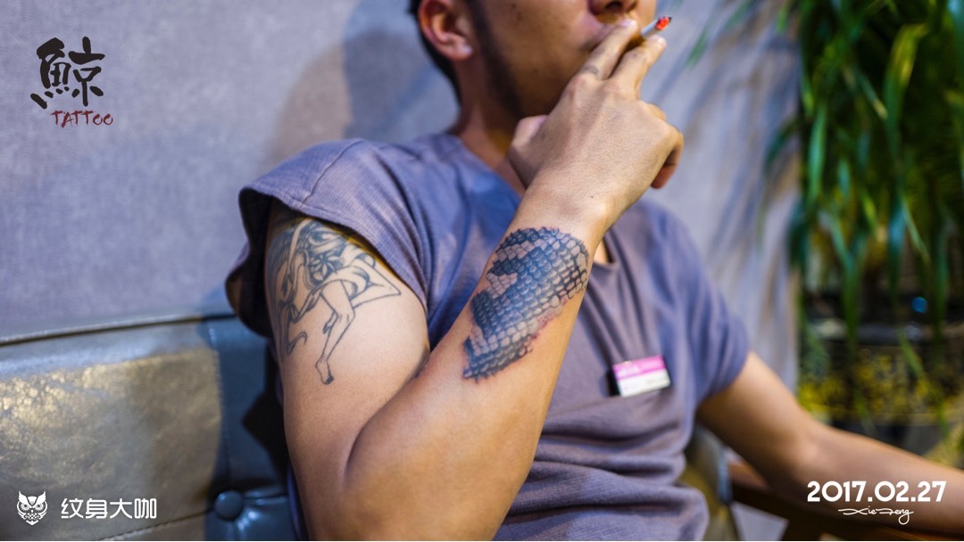 蛇鳞_纹身图案手稿图片_~6~的纹身作品集