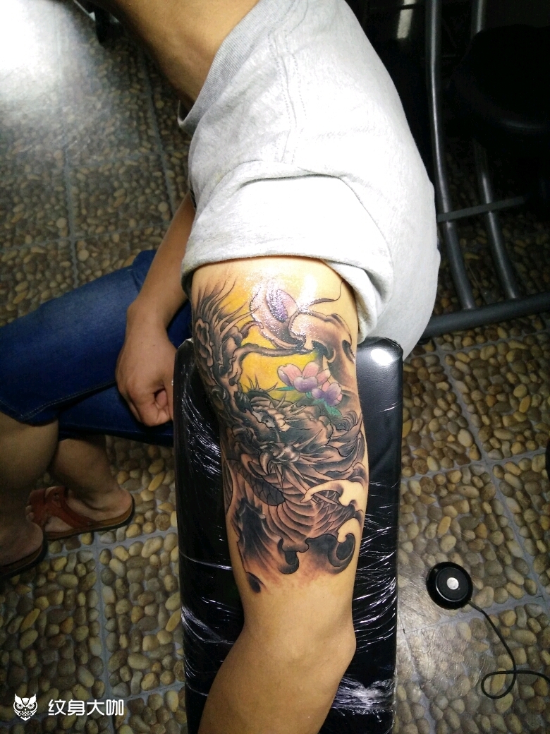 蛟龙_纹身图案手稿图片_杨明的纹身作品集