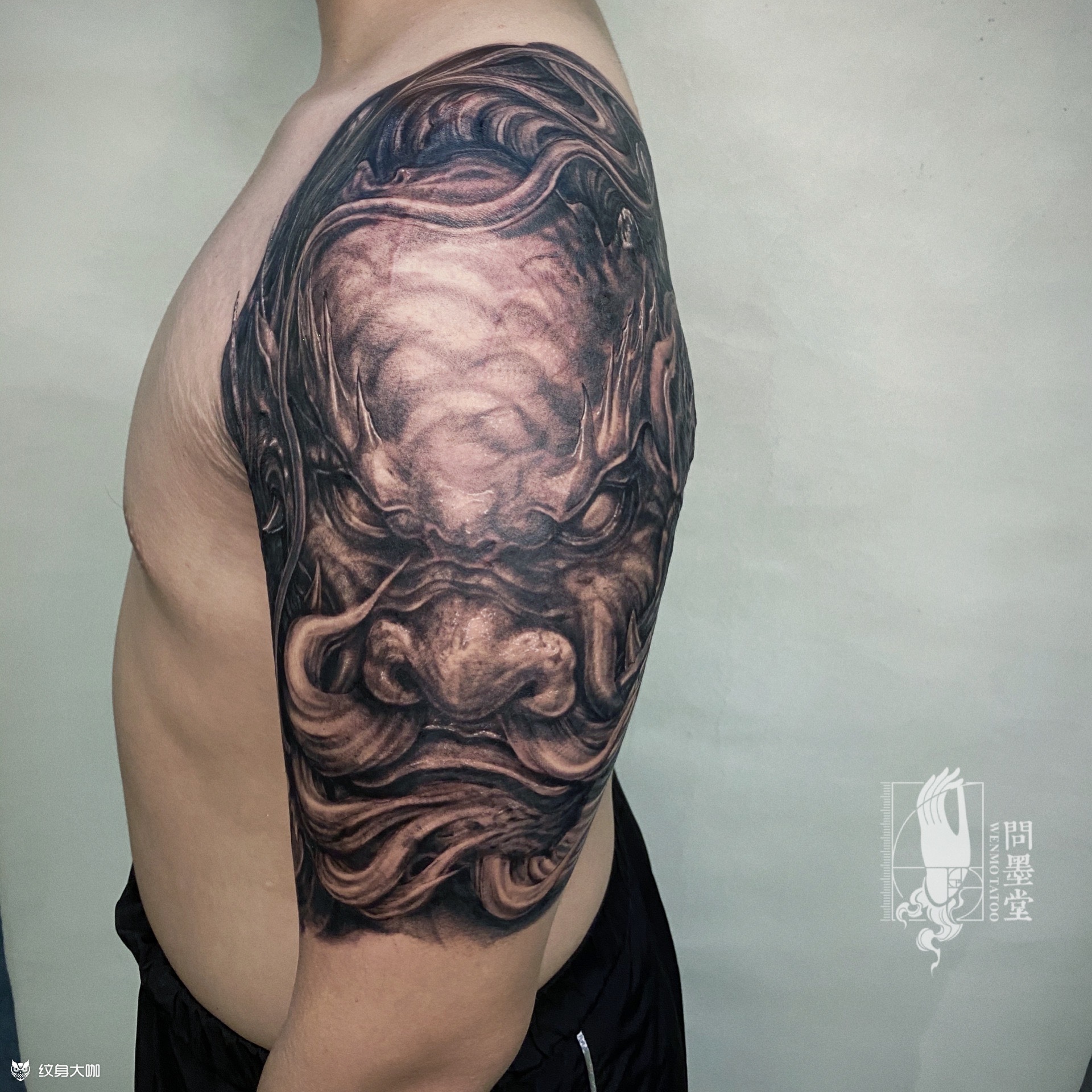 龙九子"螭吻"_纹身图案手稿图片_无言的纹身作品集