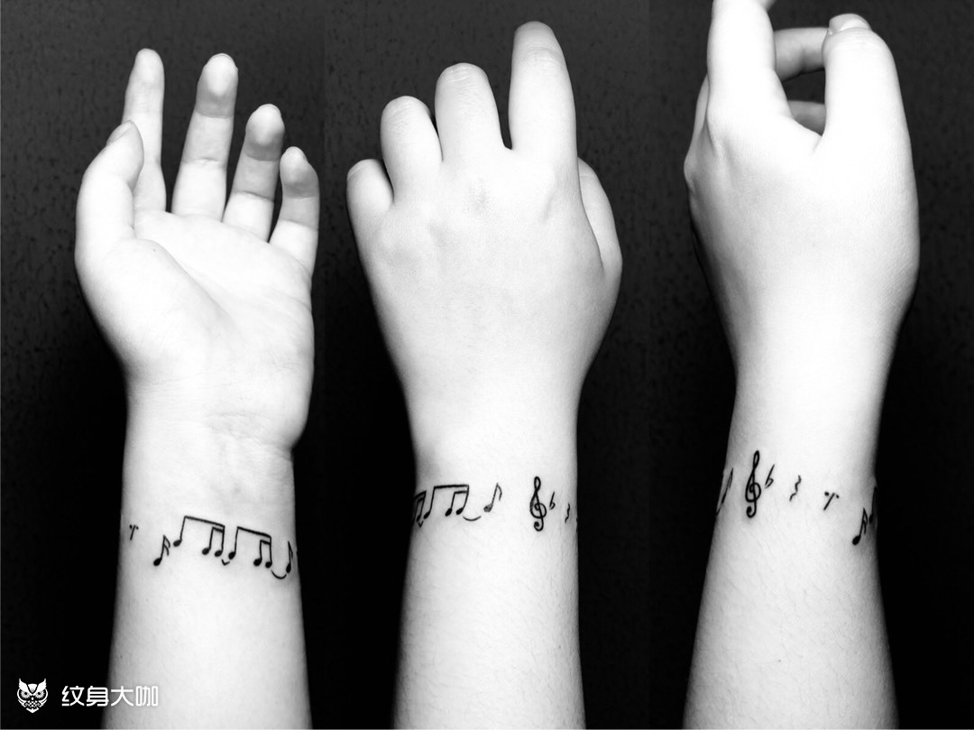 音符_纹身图案手稿图片_十七的纹身作品集