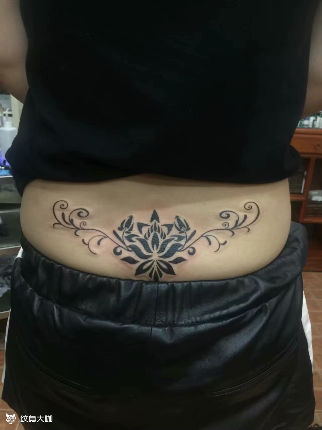腰花_纹身图案手稿图片_宁波刺-谢的纹身作品集