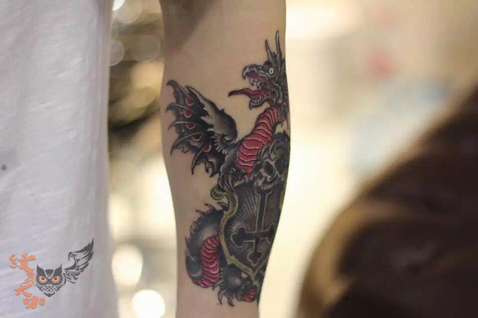 西方龙_纹身图案手稿图片_tattoo铭的纹身作品集