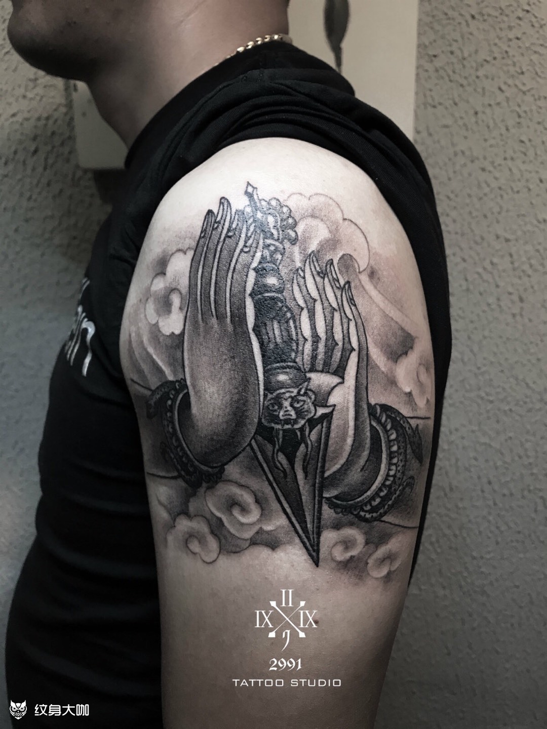 金刚杵_纹身图案手稿图片_小贰的纹身作品集