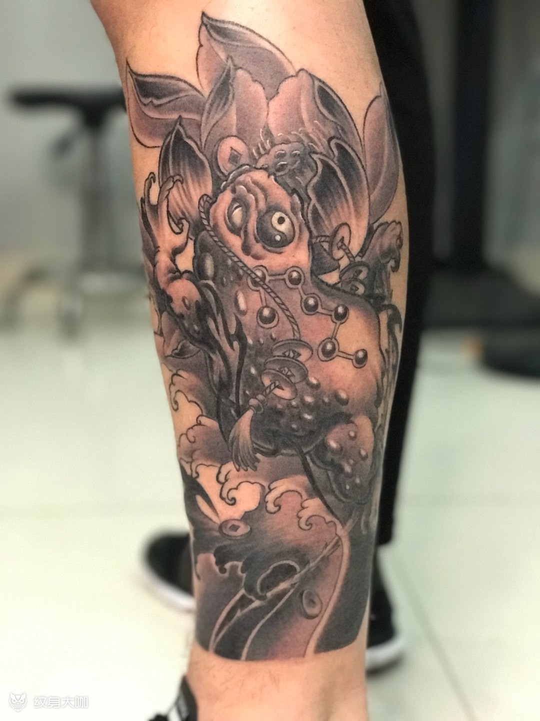 金蟾_纹身图案手稿图片_阿龙的纹身作品集