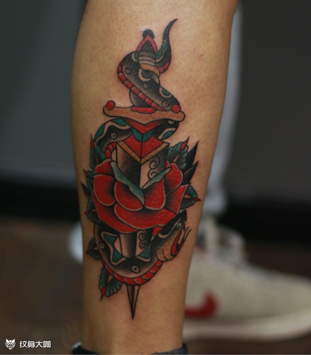 oldschool剑_纹身图案手稿图片_弓剑的纹身作品集