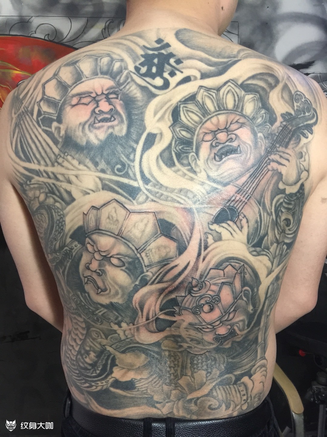 四大天王_纹身图案手稿图片_舞墨tattoo的纹身作品集