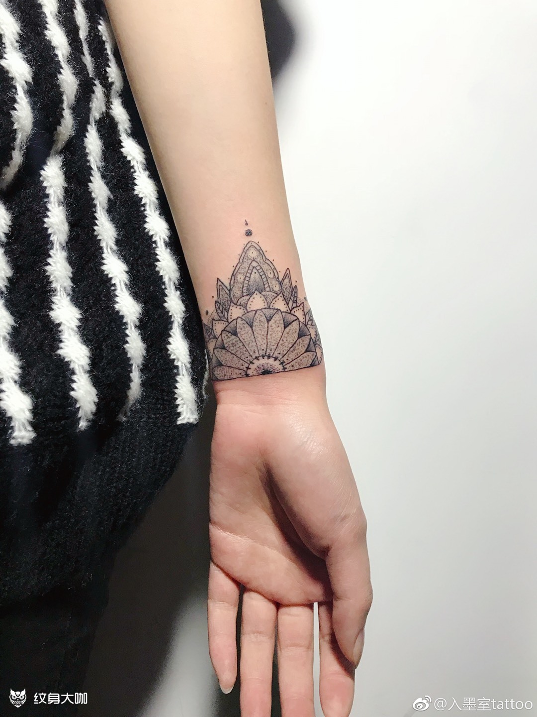 手腕_纹身图案手稿图片_陈传杰的纹身作品集