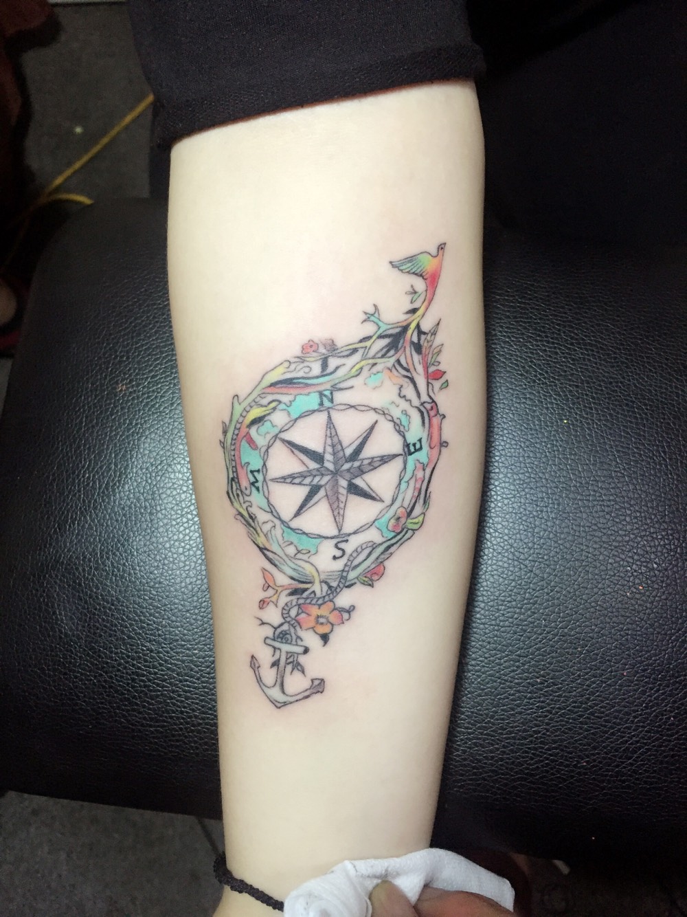 欧美船舵_纹身图案手稿图片_宋风的纹身作品集