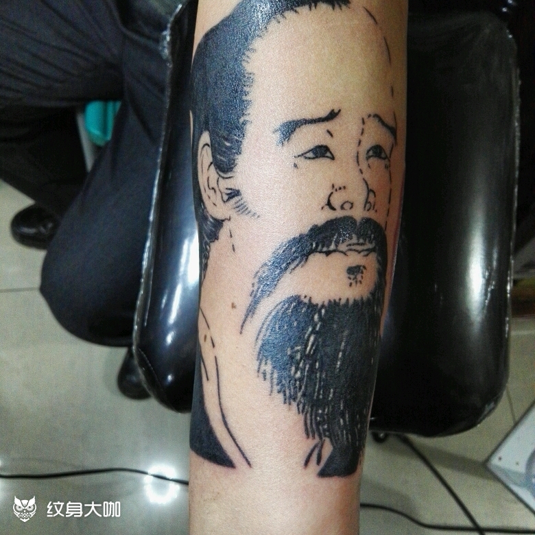 华佗_纹身图案手稿图片_党潮的纹身作品集