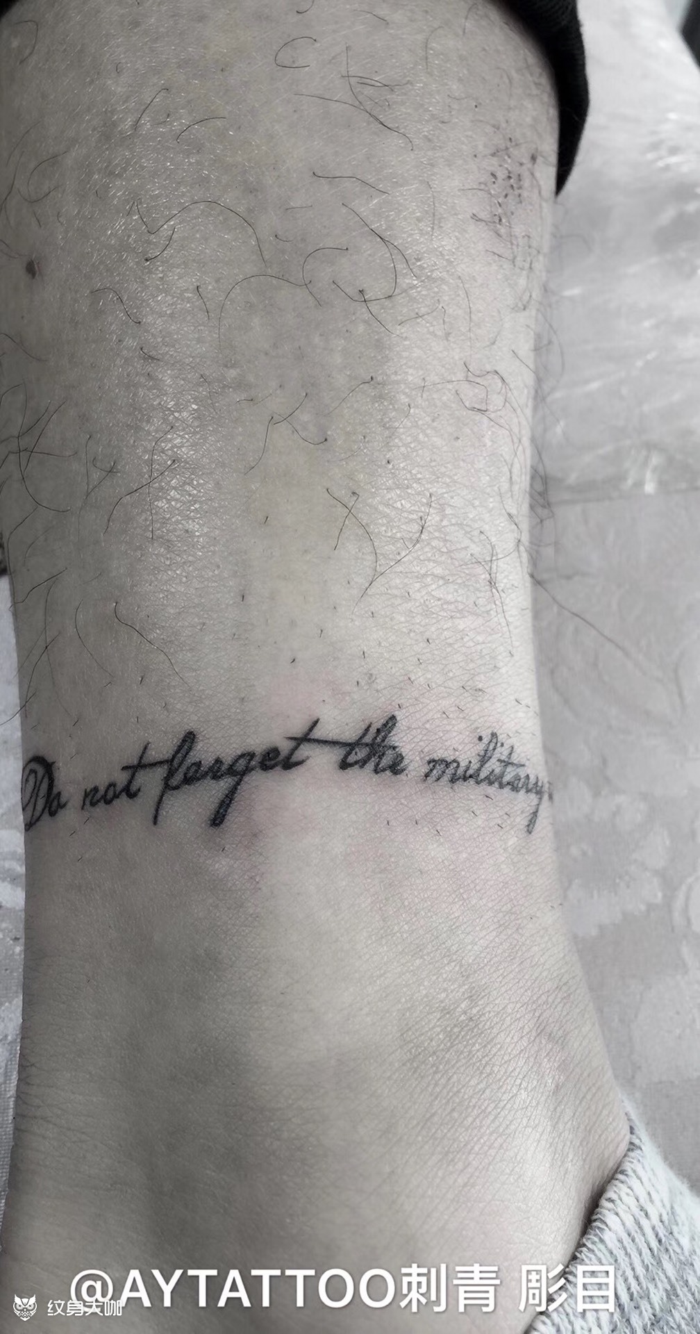 小活 脚踝字母_纹身图案手稿图片_千手雕的纹身作品集