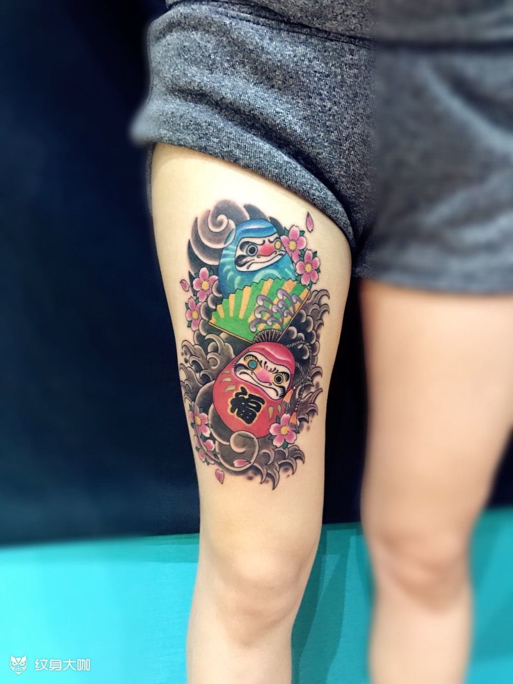 达摩不倒翁_纹身图案手稿图片_马海洁的纹身作品集