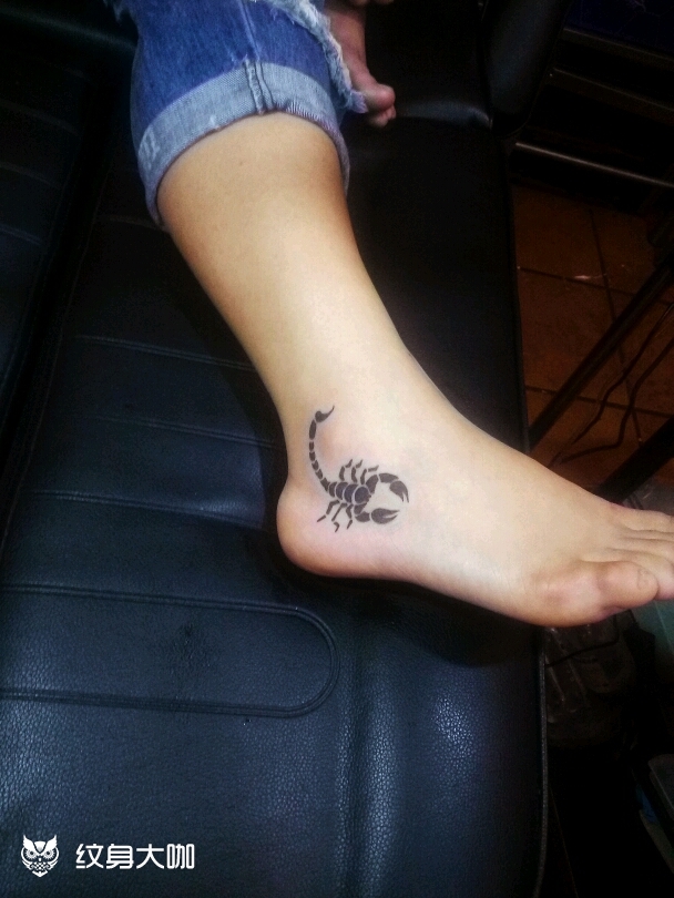 图腾蝎子_纹身图案手稿图片_李子龙的纹身作品集