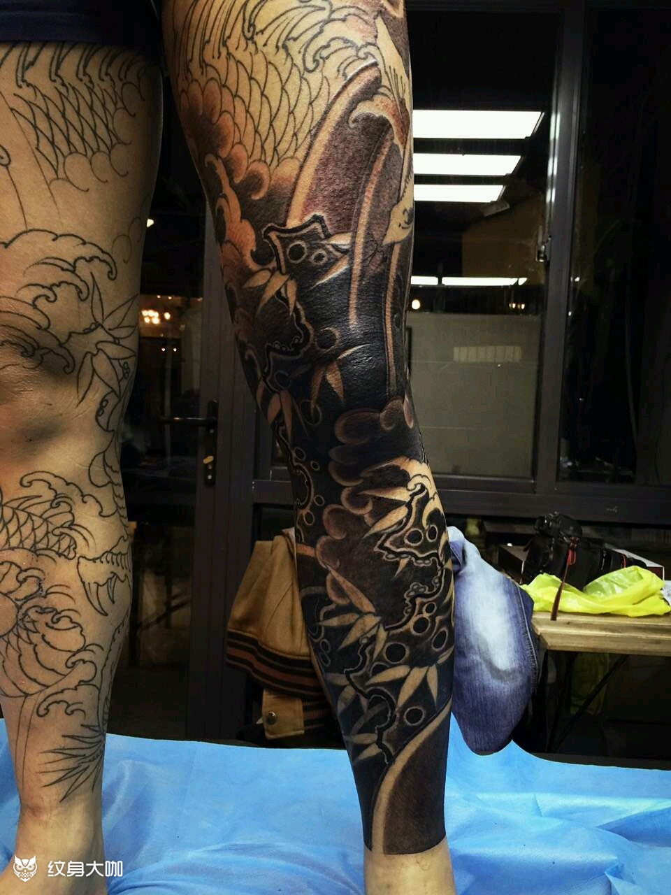 传统通体,_纹身图案手稿图片_余洪强的纹身作品集