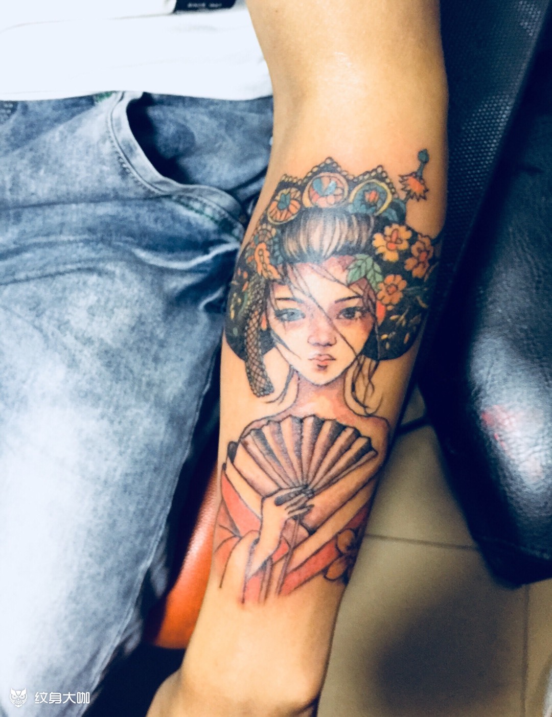 艺妓_纹身图案手稿图片_素菲的纹身作品集