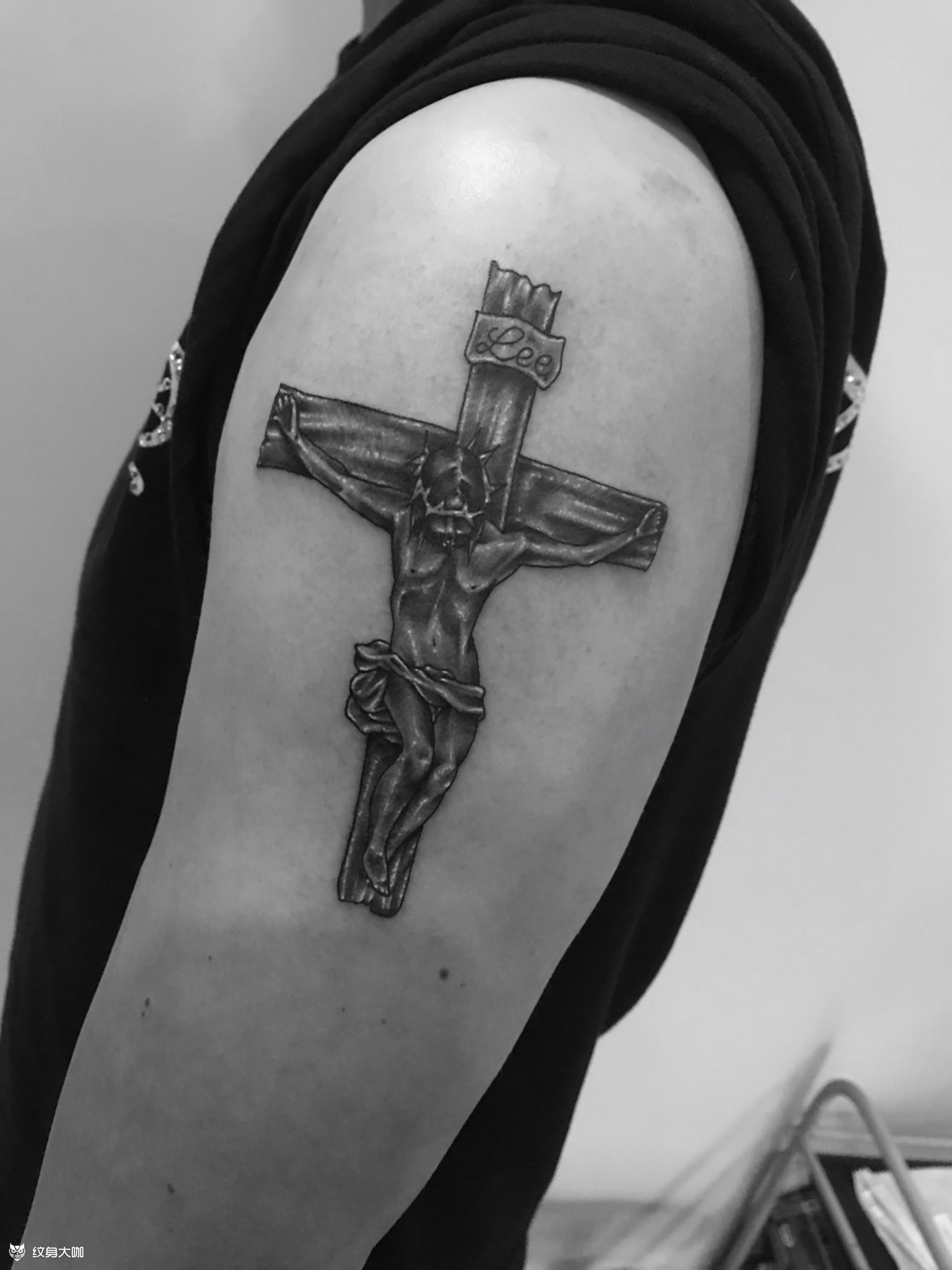 十字架_纹身图案手稿图片_易治成的纹身作品集