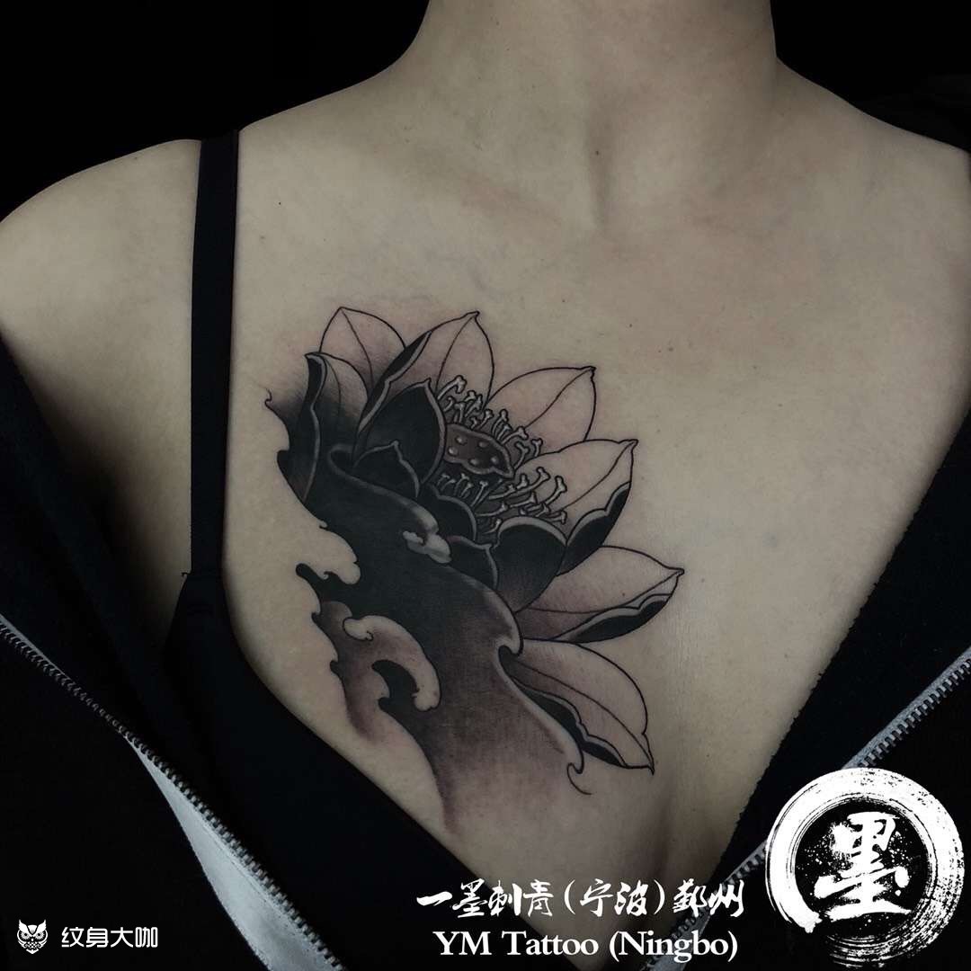 莲花_纹身图案手稿图片_司徒的纹身作品集