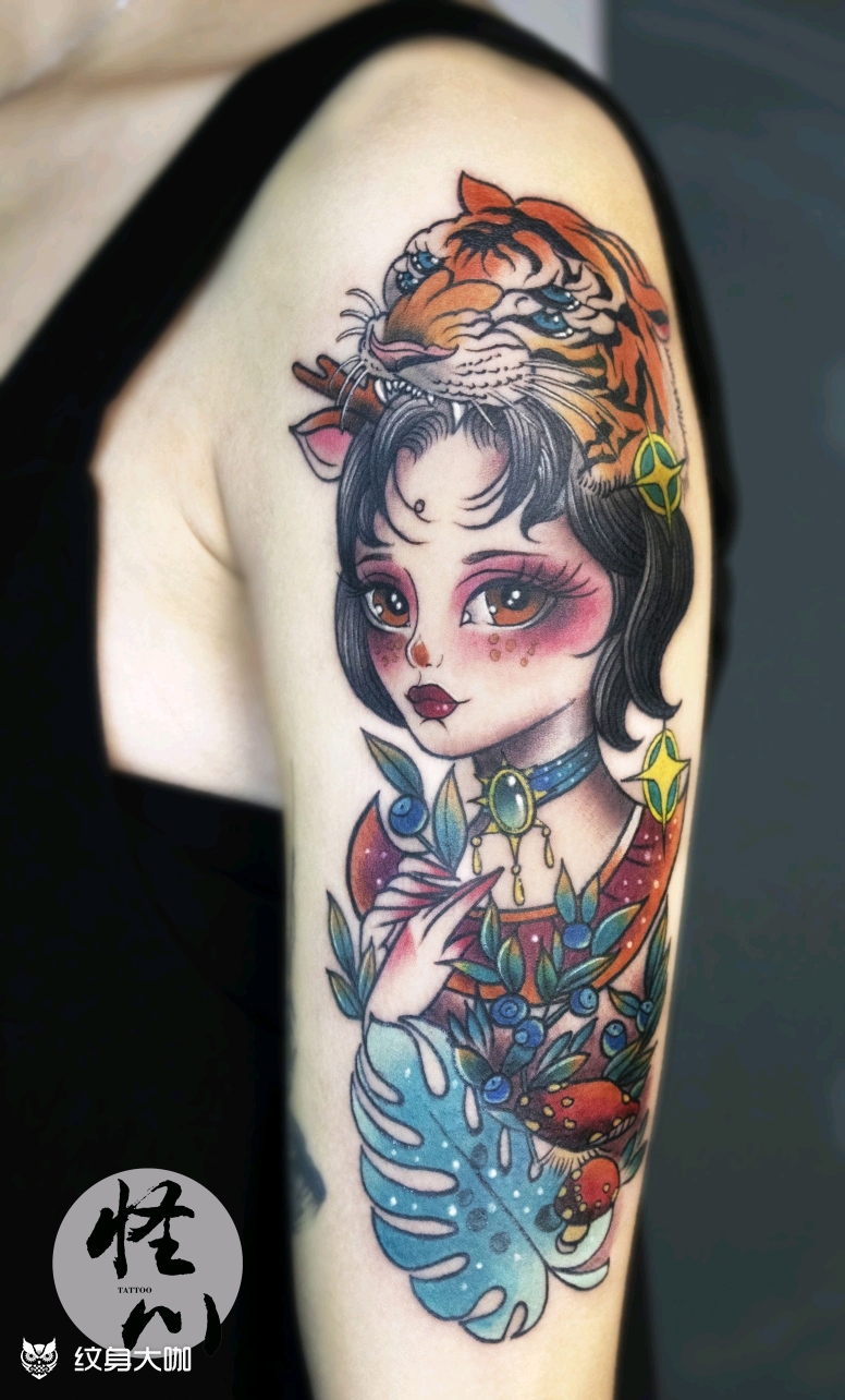 newschool卡通肖像_纹身图案手稿图片_怪川tattoo～川鬼的纹身作品集